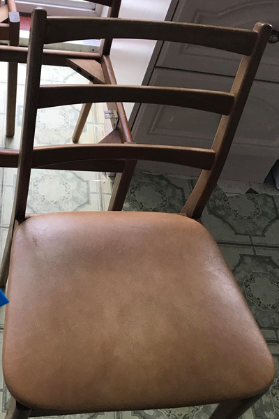Chair before repair
